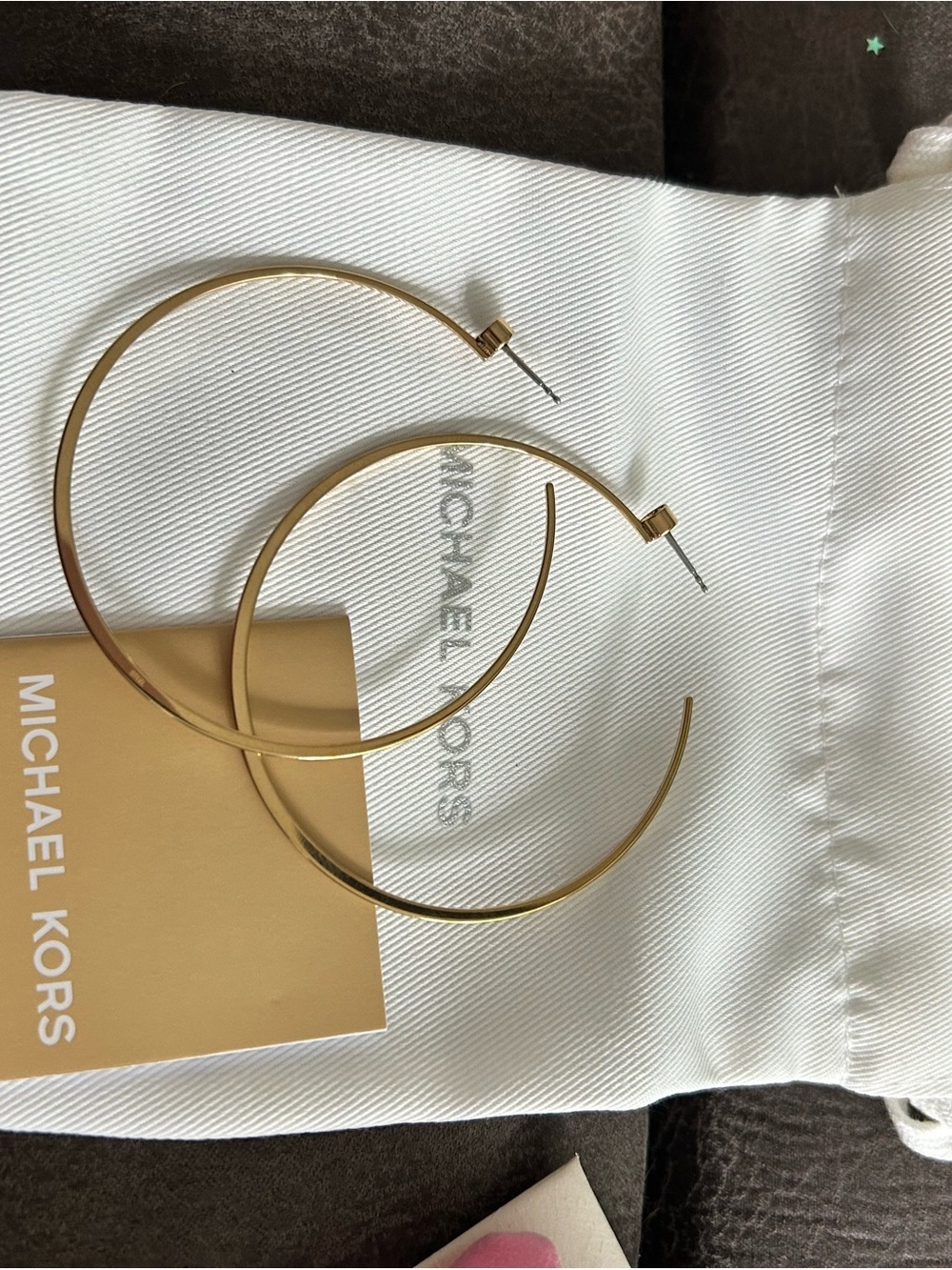 Michael Kors Gold Hoop Earrings - Classic Large Hoops